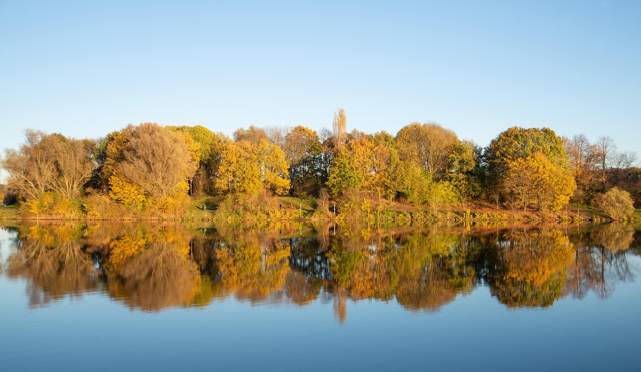 ruhrtalsperre, hattingen, bochum, kemnader lake, know, kemnader, hike, hiking trails, local recreation area, ruhr valley, tourism, worth seeing, fall, autumnal, mural
